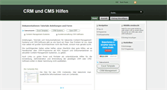 Desktop Screenshot of crm-cms.de